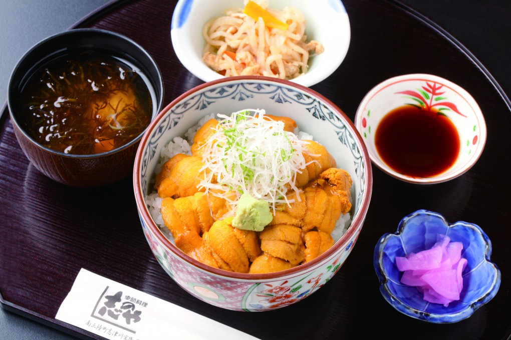 今週のイチ丼「季節料理 志のや」のキラキラうに丼！