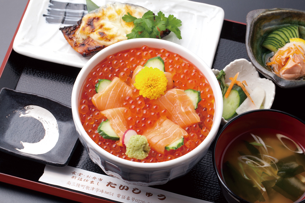 今週のイチ丼「寿司・御食事処 たいしゅう」のキラキラいくら丼！