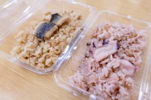 南三陸産の水ダコと穴子を使った『たこ飯』と『穴子めし』！ロイヤルフィッシュ一押し！