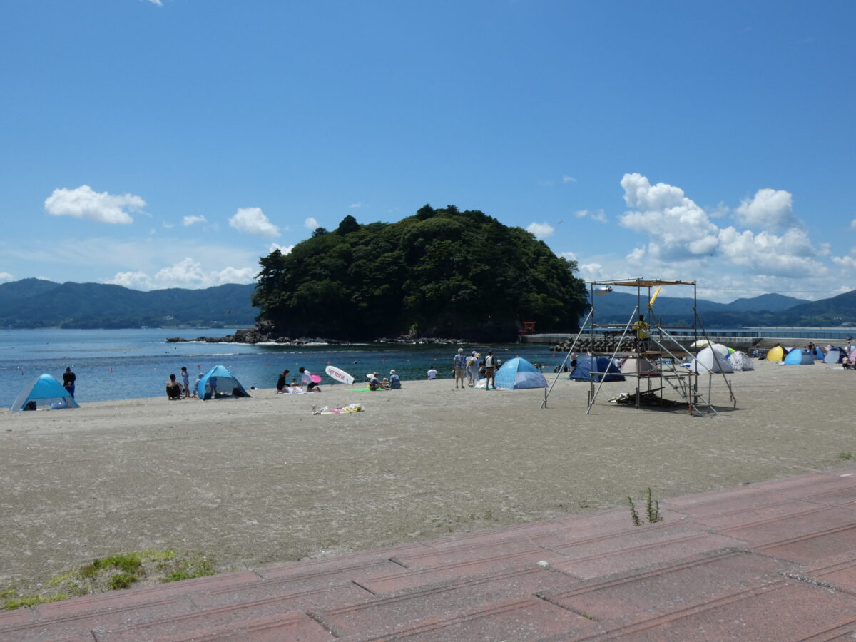 さんさん商店街から車で５分！『サンオーレそではま海水浴場』が海開きしました！