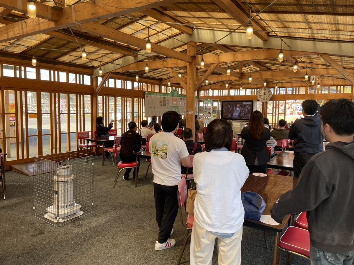 必勝！仙台育英 硬式野球部！さんさんコートで【春の甲子園】のパブリックビューイング開催中！