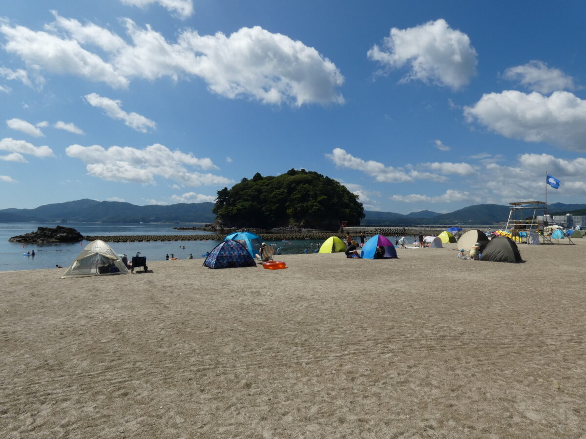 さんさん商店街から車で５分！『サンオーレそではま海水浴場』が海開きしました！