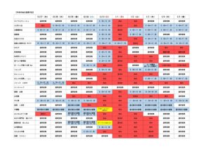 【※重要】2023年-2024年『年末年始の各店舗 営業情報』のお知らせ！