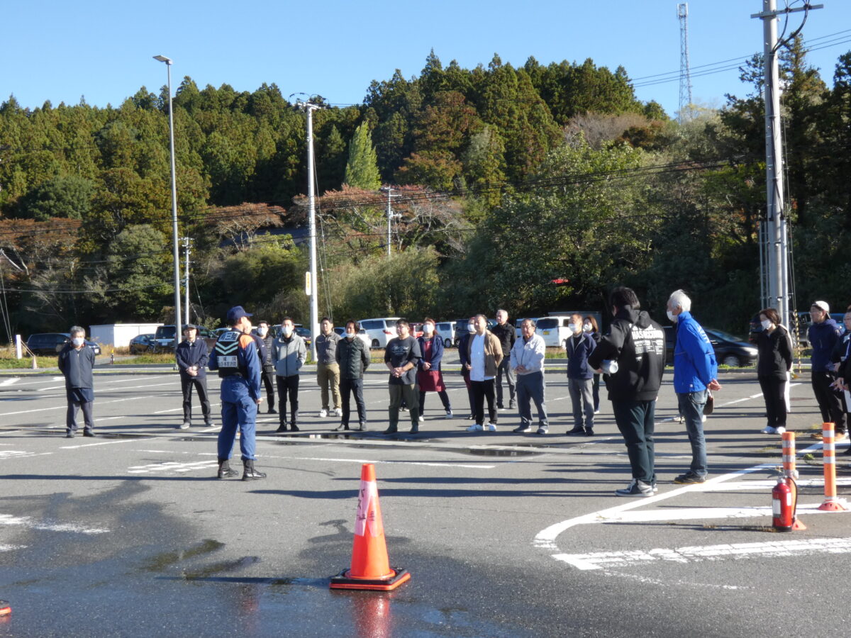 さんさん商店街全店舗対象の防火訓練を行いました！