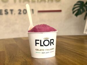 FLOR GELATO ITALIANO MIYAGI　南三陸ワイナリーコラボジェラート第1弾となる新フレーバーをご紹介します！【MUSCAT BAILY A　マスカットベイリーA】